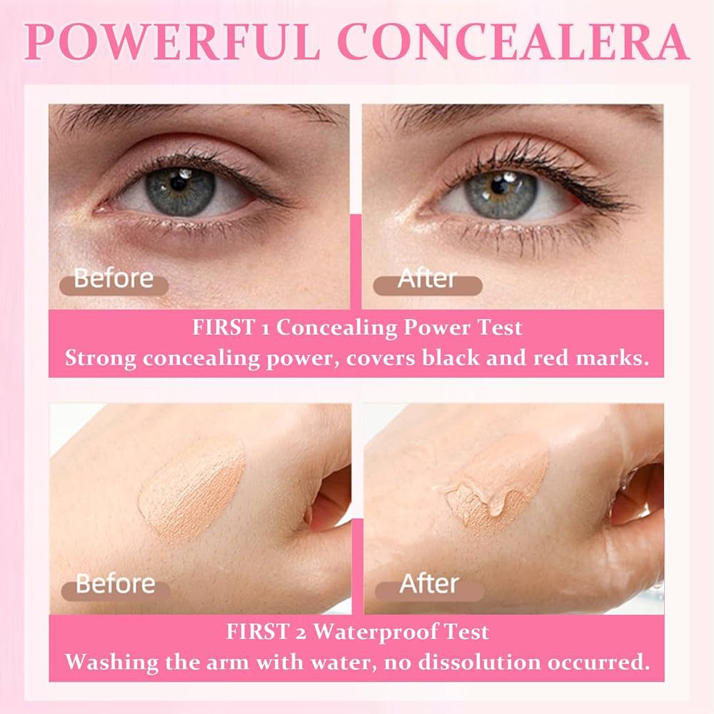 ELVO Full Coverage 4 Color Concealer Palette For Dark Circles & Flawless Makeup