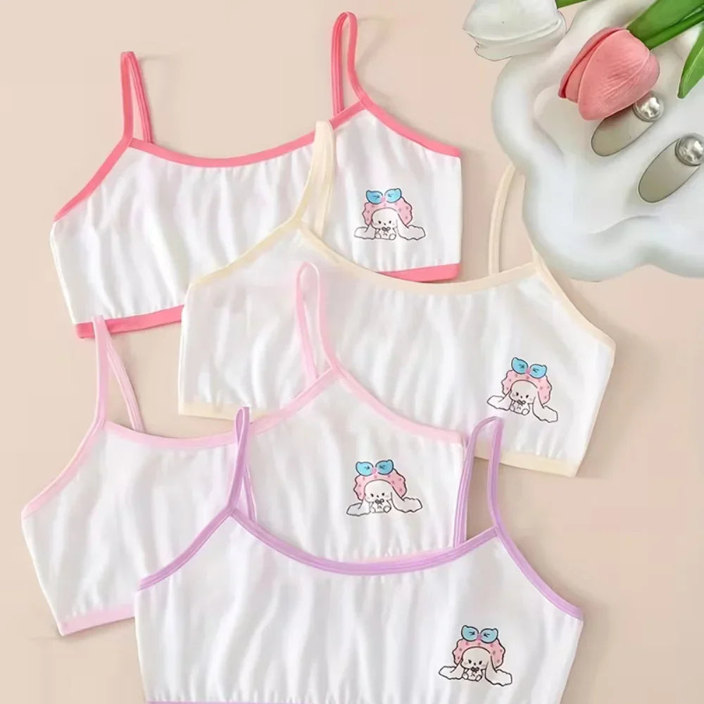 Pack Of 3 Teenage Girls Cotton Training Bra – Non Padded, Steel-Free Bra, Everyday Comfort