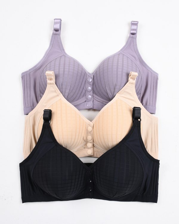 Pack of 3 Front button bra set